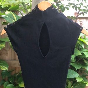 Papaya Black body-con dress